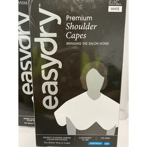 Premium Shoulder Capes 22"x 30" for In-Home Hair Coloring Lot of 2 NIB